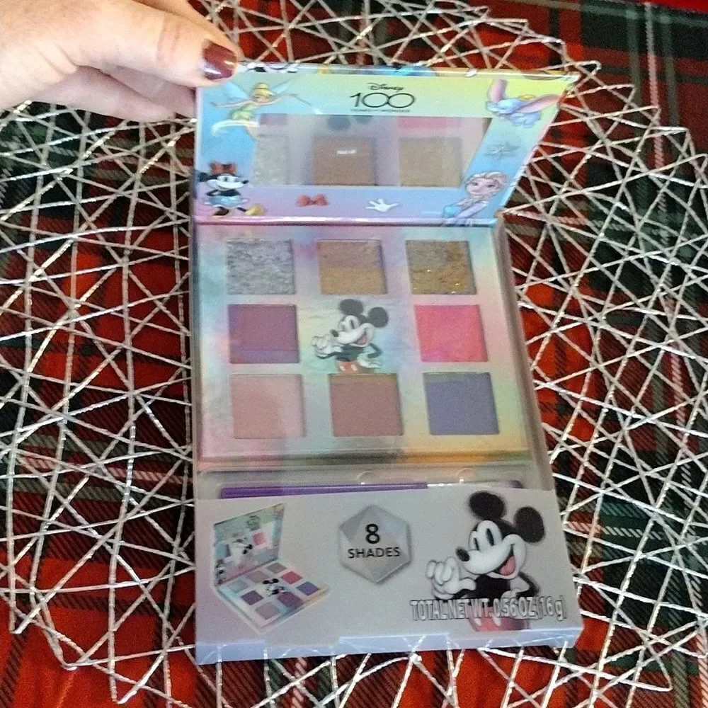 Disney 100 Eye Shadow Palette with Mirror and Brush NWT